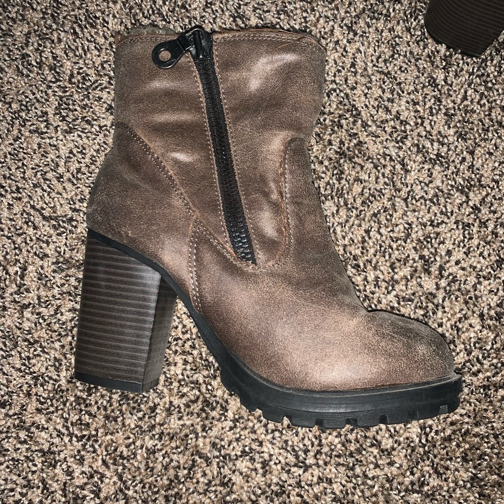 Warm Fall Brown Bootie - image 1